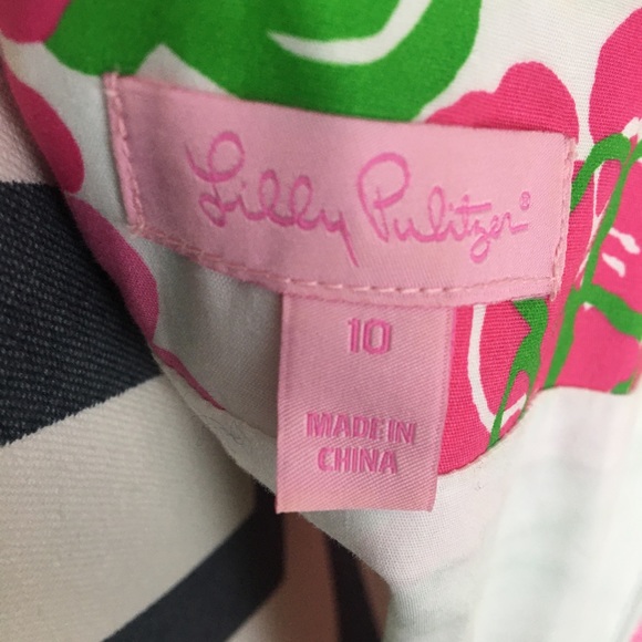 LILLY PULITZER floral sundress size 10. - Picture 3 of 9